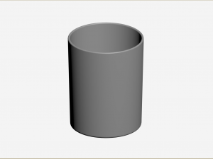 Old Fashioned Glass round 3D 模型