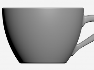 Small set of barware coffee cup and saucer 3D 模型