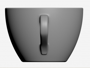 Small set of barware coffee cup and saucer 3D 模型
