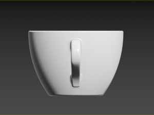 Small set of barware coffee cup and saucer 3D 模型