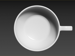 Small set of barware coffee cup and saucer 3D 模型