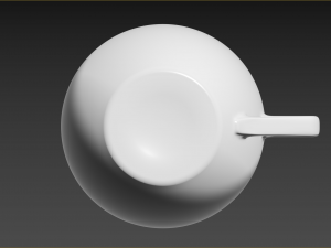 Small set of barware coffee cup and saucer 3D 模型