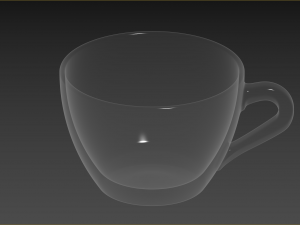 Small set of barware coffee cup and saucer 3D 模型