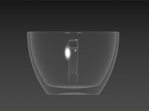 Small set of barware coffee cup and saucer 3D 模型