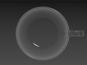Small set of barware coffee cup and saucer 3D 模型