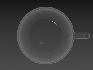 Small set of barware coffee cup and saucer 3D 模型