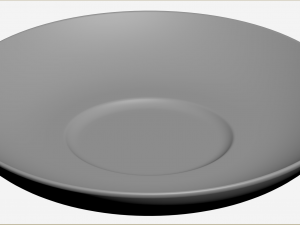 Small set of barware coffee cup and saucer 3D 模型