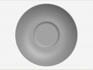Small set of barware coffee cup and saucer 3D 模型