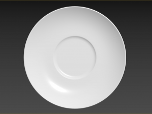 Small set of barware coffee cup and saucer 3D 模型