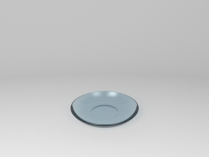 Small set of barware coffee cup and saucer 3D 模型
