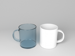 Small set of tea mug 3D-Modell