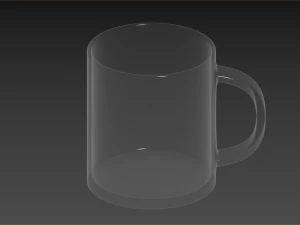 Small set of tea mug 3D Model