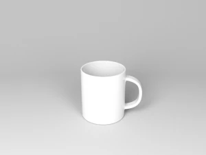 Small set of tea mug 3D Model