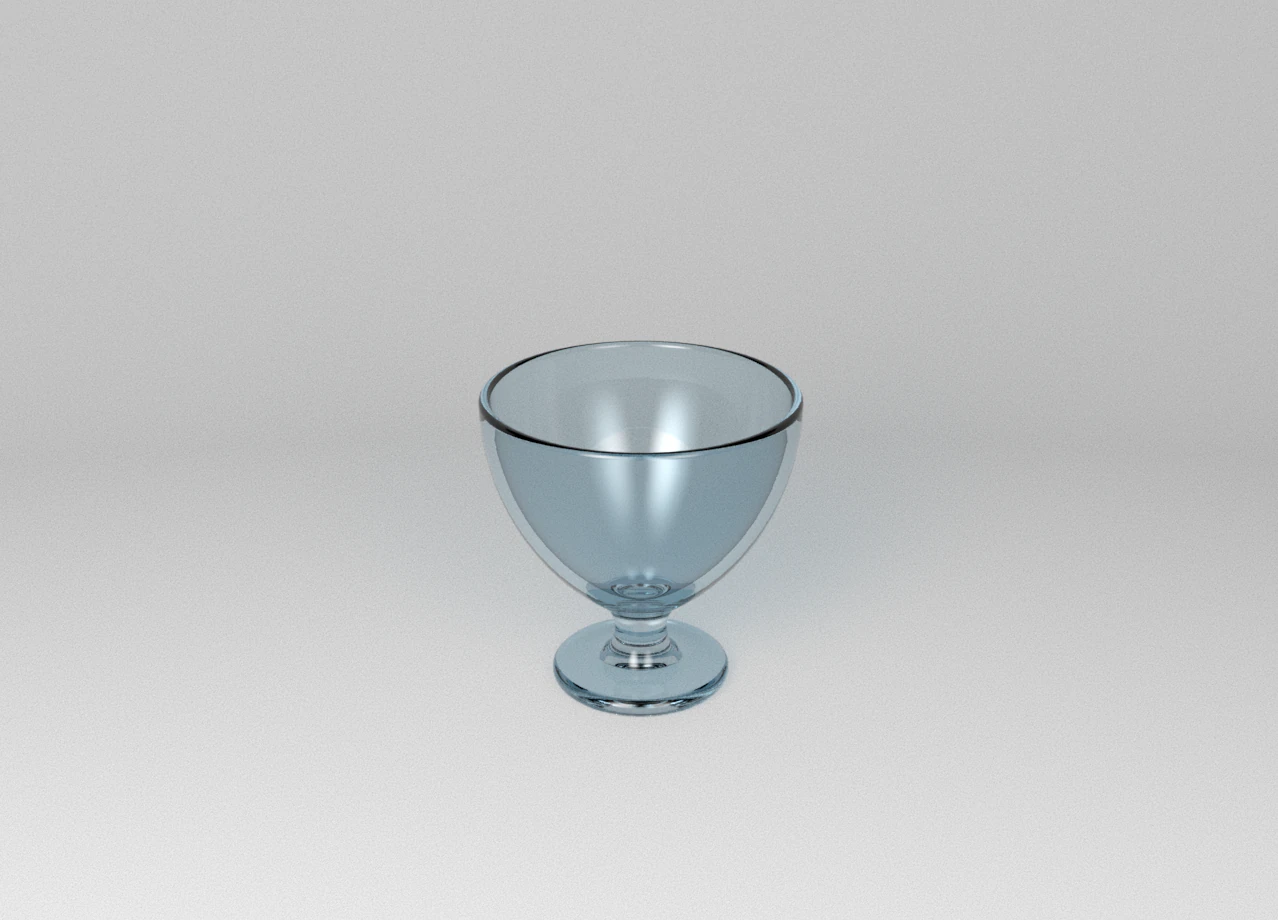 Ice Cream Glass 3D Model .c4d .max .obj .3ds .fbx .stl .blend