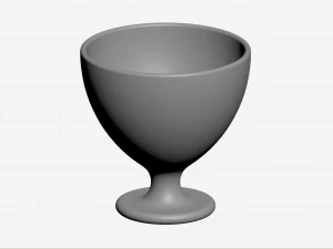Ice Cream Glass 3D Model