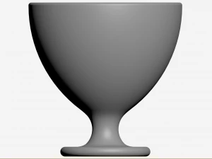 Ice Cream Glass 3D Model