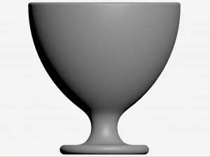 Ice Cream Glass 3D Model