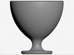Ice Cream Glass 3D Model