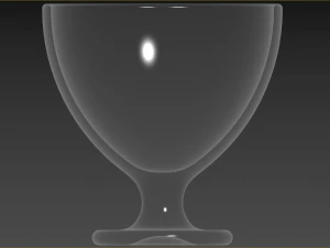 Ice Cream Glass 3D Model