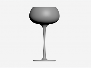 White Wine Glass Modelo 3D