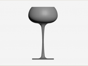 White Wine Glass Modelo 3D