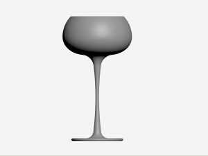 White Wine Glass Modelo 3D