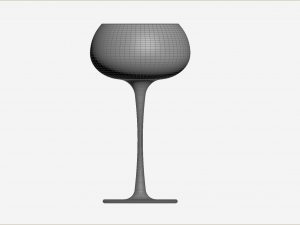 White Wine Glass Modelo 3D