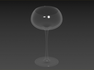White Wine Glass Modelo 3D