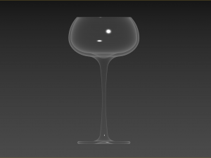 White Wine Glass Modelo 3D