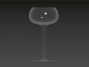 White Wine Glass Modelo 3D