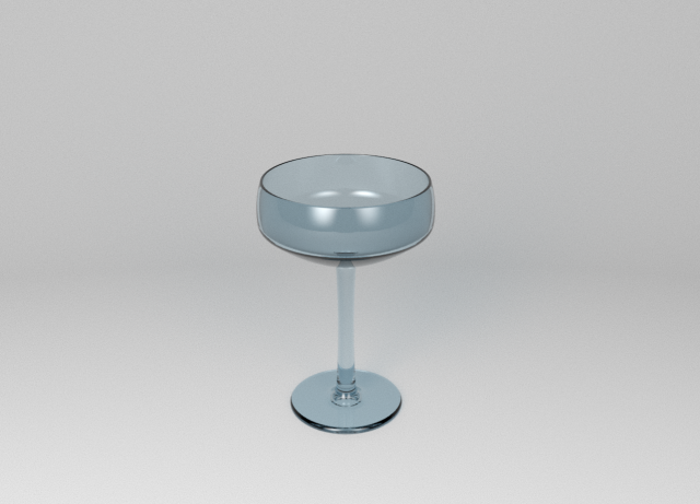 Saucer Champagne Glass 3D Model .c4d .max .obj .3ds .fbx .stl .blend 