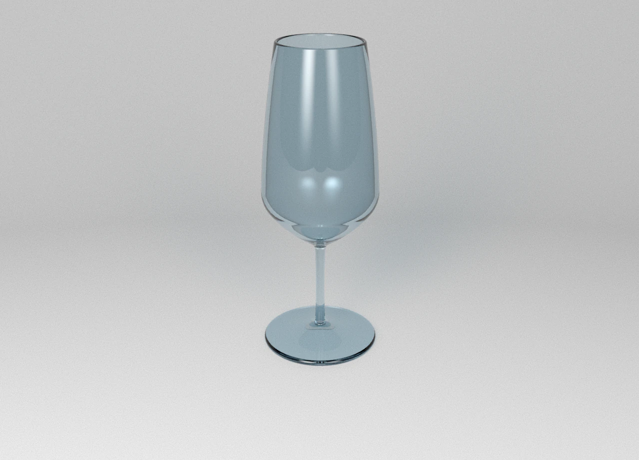 Flute Classic Champagne Glass 3D Model .c4d .max .obj .3ds .fbx .stl .blend 