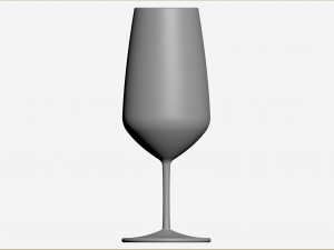 Flute Classic Champagne Glass Model 3D