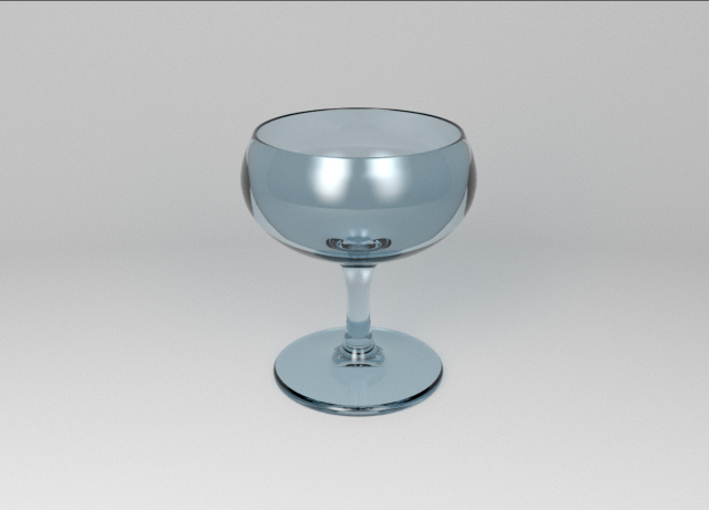 Coupe Champagne Glass 3D Model .c4d .max .obj .3ds .fbx .stl .blend 