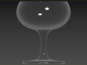 Coupe Champagne Glass 3D Model