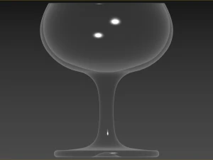 Coupe Champagne Glass 3D Model