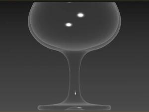 Coupe Champagne Glass 3D Model