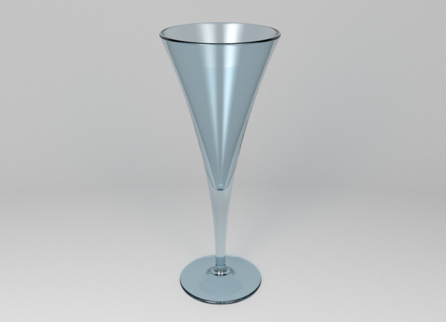 Trumpet Champagne Glass 3D-Modell .c4d .max .obj .3ds .fbx .stl .blend 