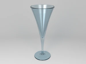 Trompet champagneglas 3D Model