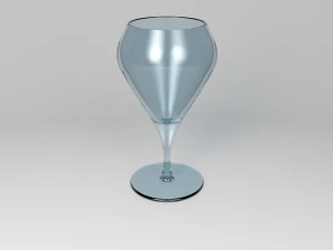 Tulp champagneglas 3D Model