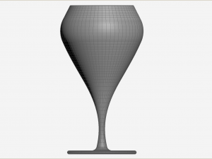 Tulip Champagne Glass Model 3D