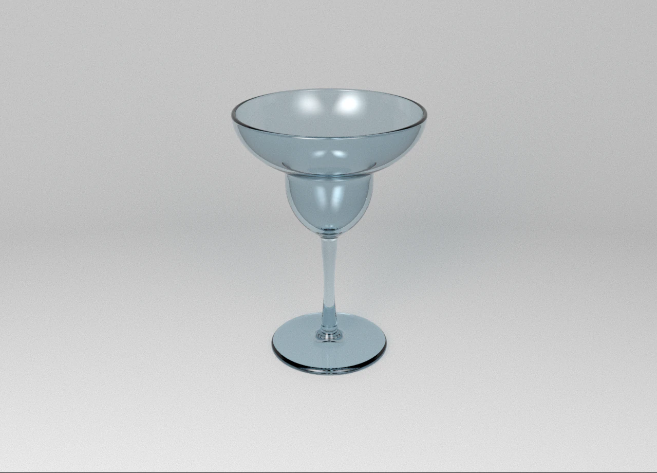 Margarita Glass 3D Model .c4d .max .obj .3ds .fbx .stl .blend