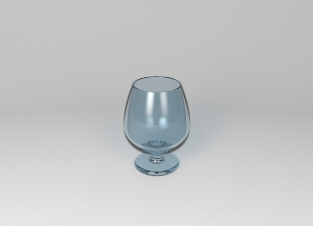 Cognac Glass 3D Model .c4d .max .obj .3ds .fbx .stl .blend 