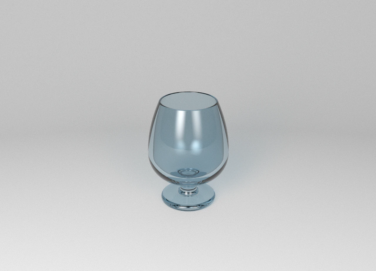 Cognac Glass 3D Model .c4d .max .obj .3ds .fbx .stl .blend 