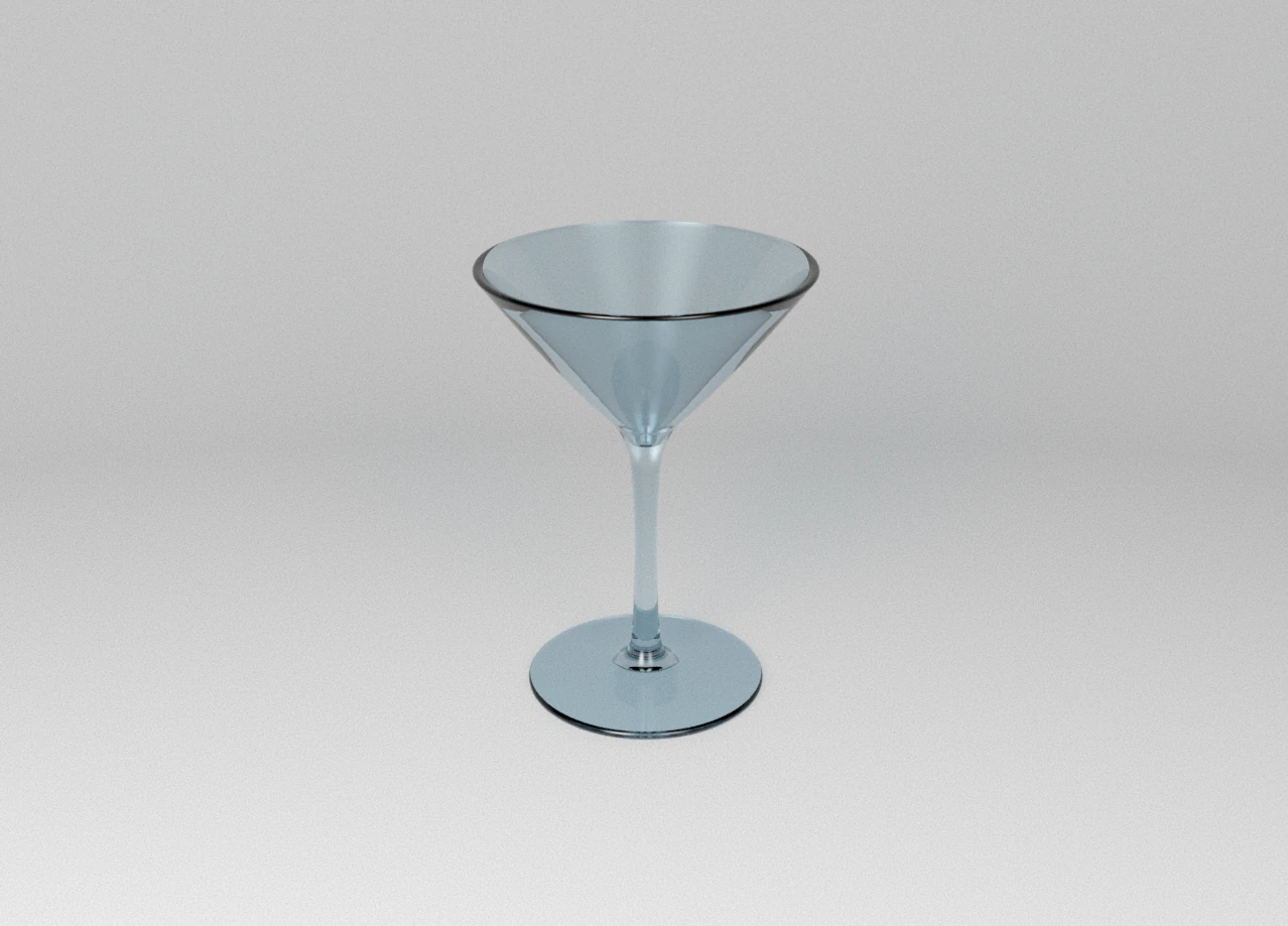 Cocktail Glass 3D Model .c4d .max .obj .3ds .fbx .stl .blend