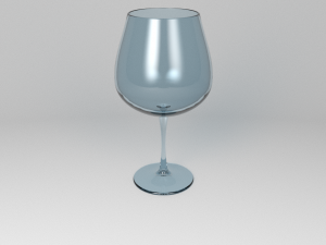 Burgundy Glass Model 3D