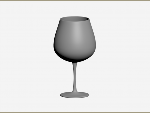 Burgundy Glass 3D Model