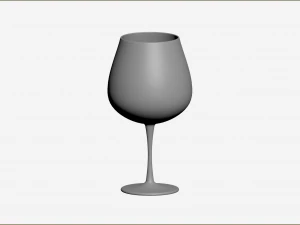 Burgundy Glass 3D Model