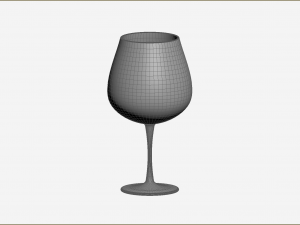 Burgundy Glass 3D Model
