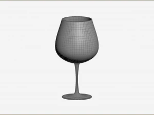 Burgundy Glass 3D Model